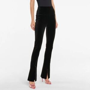 Norma Kamali Splat Leggings, Black velvet, size S